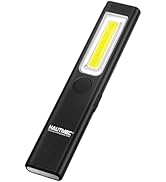 HAUTMEC Pocket EDC Flashlight Rechargeable 200 Lumens Slim Flat Flashlight Magnetic 3 Modes Mini ...