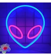 YouOKLight neon signs for wall decor. alien neon lights signs,led neon signs wall mount USB or ba...