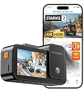 WOLFBOX X5 3 Channel 4K Dash Cam, STARVIS 2 IMX678,4K+2.5K+1080P Front and Rear Inside Triple Car...