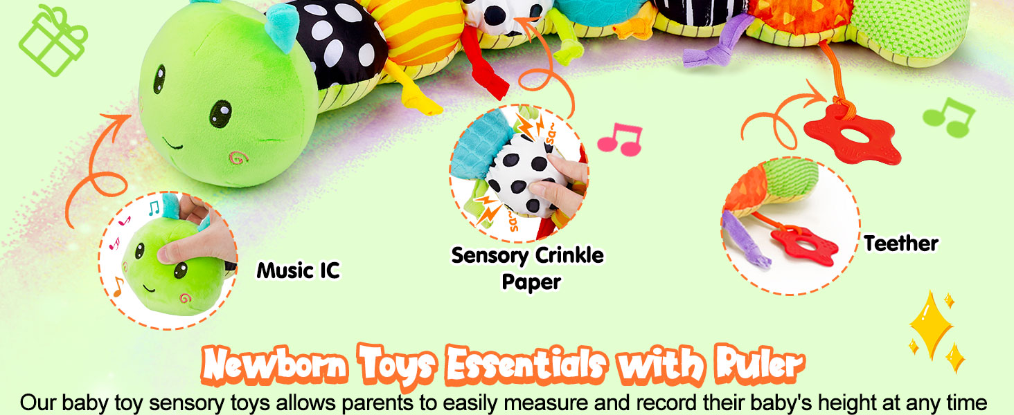 baby musical sensory caterpillar toys