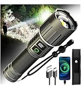 Victoper Rechargeable Flashlight, Titanium 5 Modes Zoomable Flash Light, Bright Real 1500 High Lu...