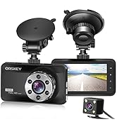 ORSKEY Dash Cam Front and Rear 1080P Full HD Dual Dash Camera in Car Camera Dashboard Camera Dash...