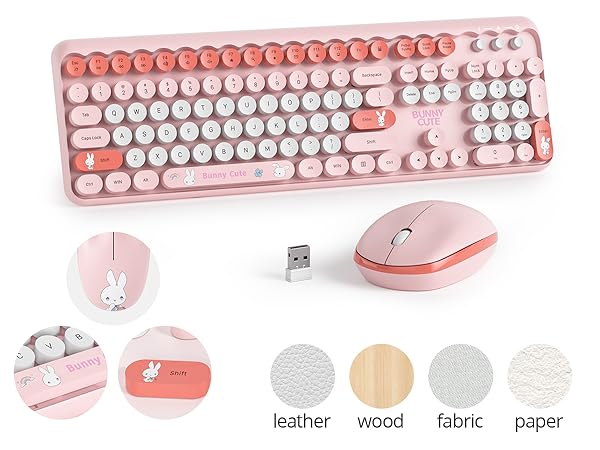 retro keyboard and mouse wireless
