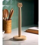 CHAUNCEY HOME Wooden Paper Towel Holder Stand - Kitchen Paper Hanger Rack Bathroom Towel Roll Sta...