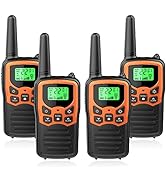 Walkie Talkies with 22 FRS Channels, MOICO Walkie Talkies for Adults with LED Flashlight VOX Scan...