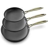 imarku Non Stick Frying Pans, 3 Pieces - 8 Inch, 10 Inch and 12 Inch Frying Pan, Professional Fry...