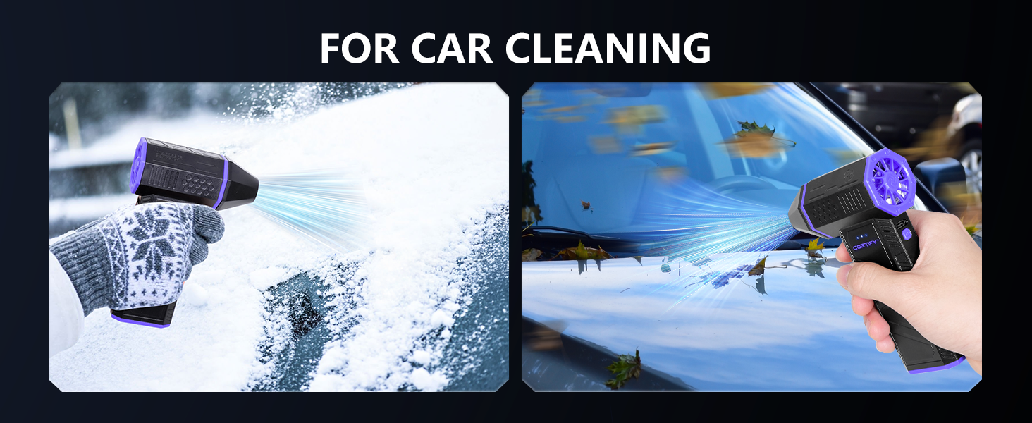mini turbo snow blower for car compressed air duster for car cleaning kit