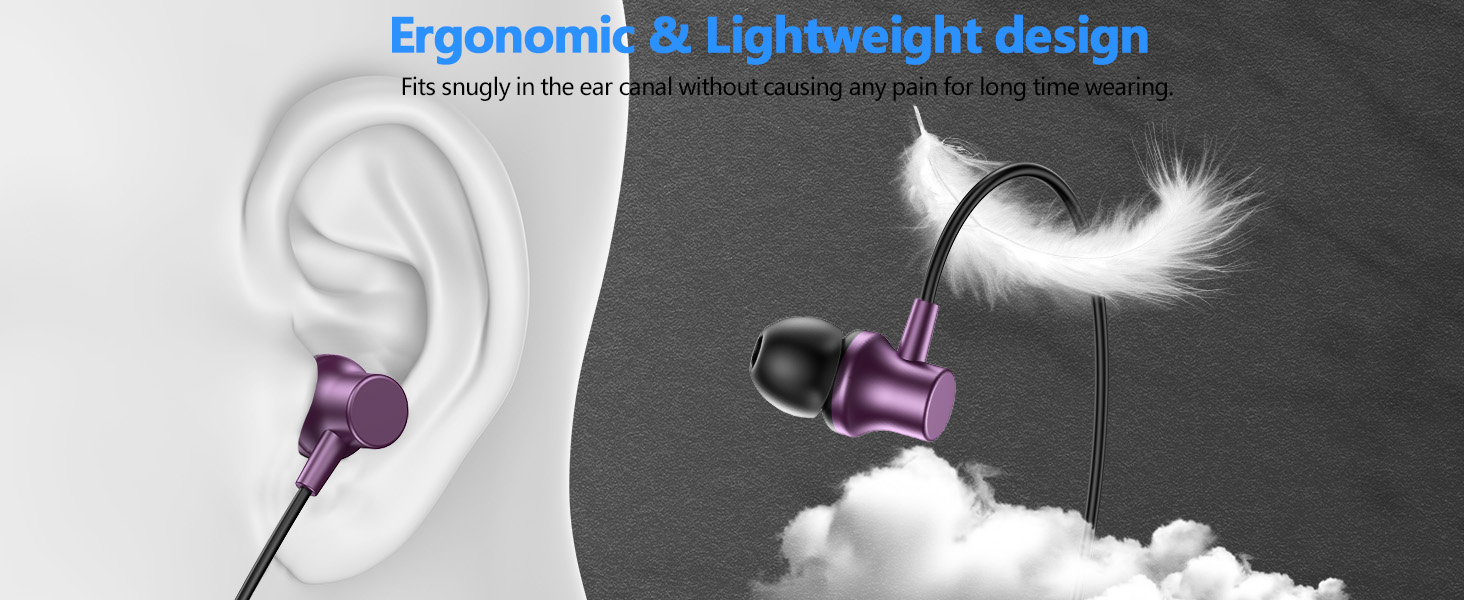 USB C Headphones for iPad A16 11 10 Noise Canceling in-Ear Wired Earbuds with Mic Volume Control
