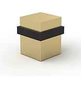 MEGA HANGLES Square Floor Door Stopper - Gold Square Door Stopper, Quickly Installed Wall Protect...