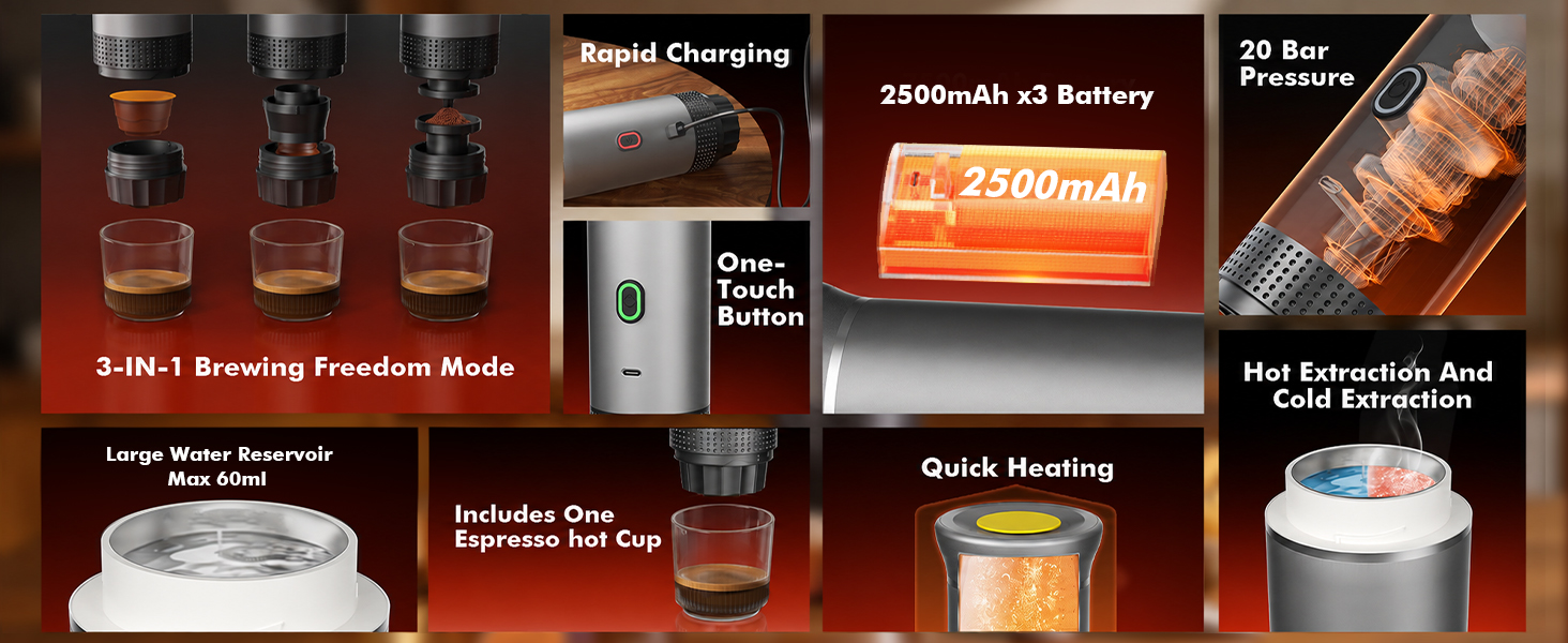 Upgrade to a One-Touch Portable Coffee Maker