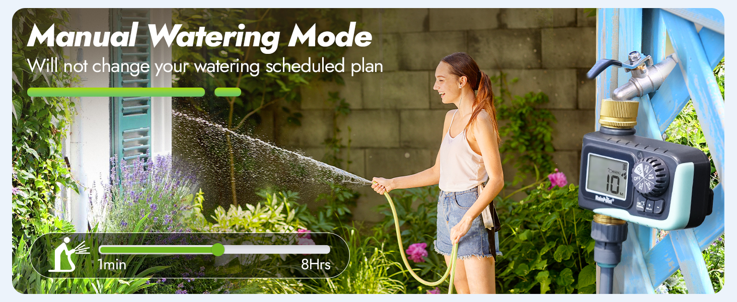 water timer for manual mode