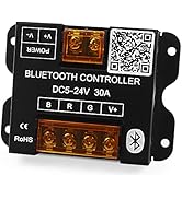 VIPMOON Bluetooth LED Music Controller DC5-24V 30A Smart RGB Bluetooth Controller with Timer Func...