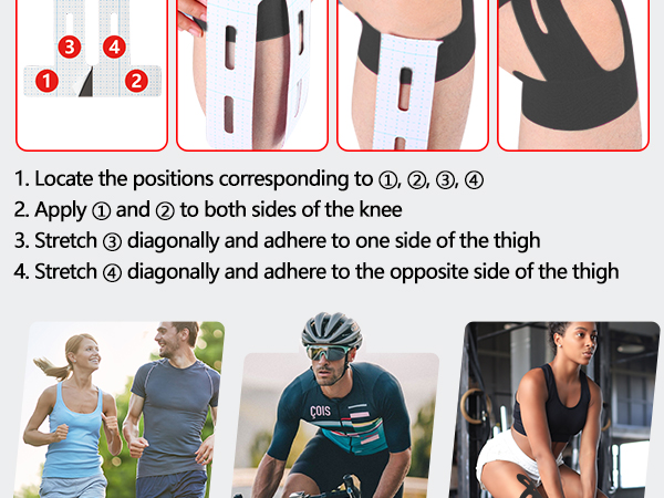 kinetic tape for knee