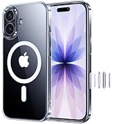 NIMASO for iPhone 17 Case Clear, Compatible with MagSafe, Shockproof Military Grade Protection, N...