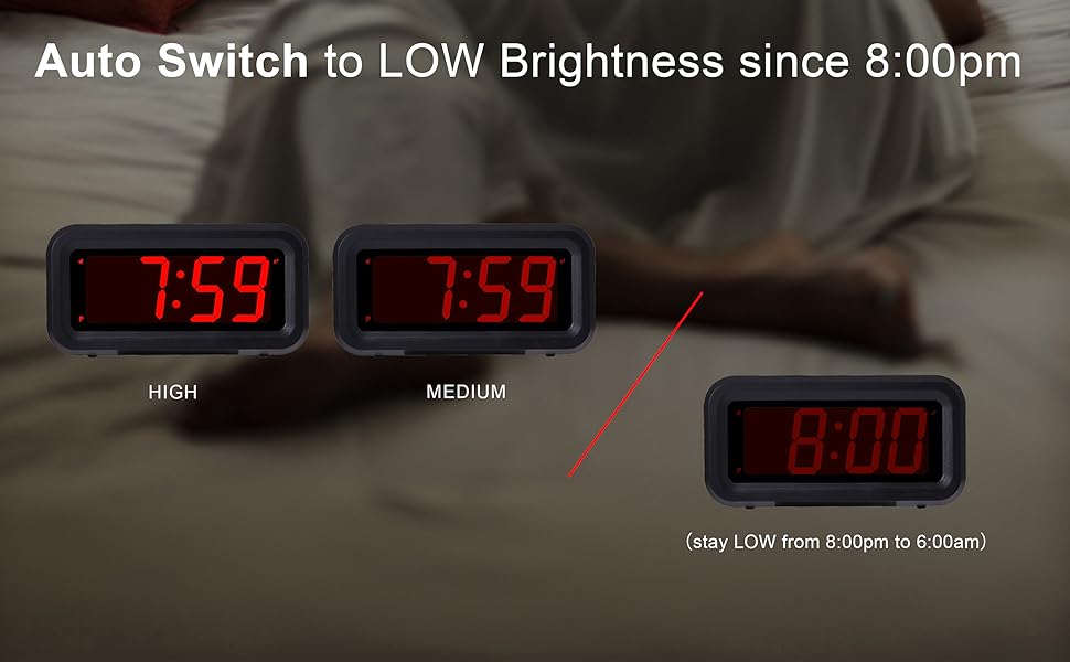 digital alarm clock battery operated