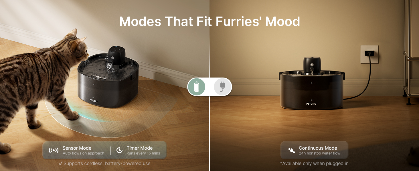 cordless cat water fountain