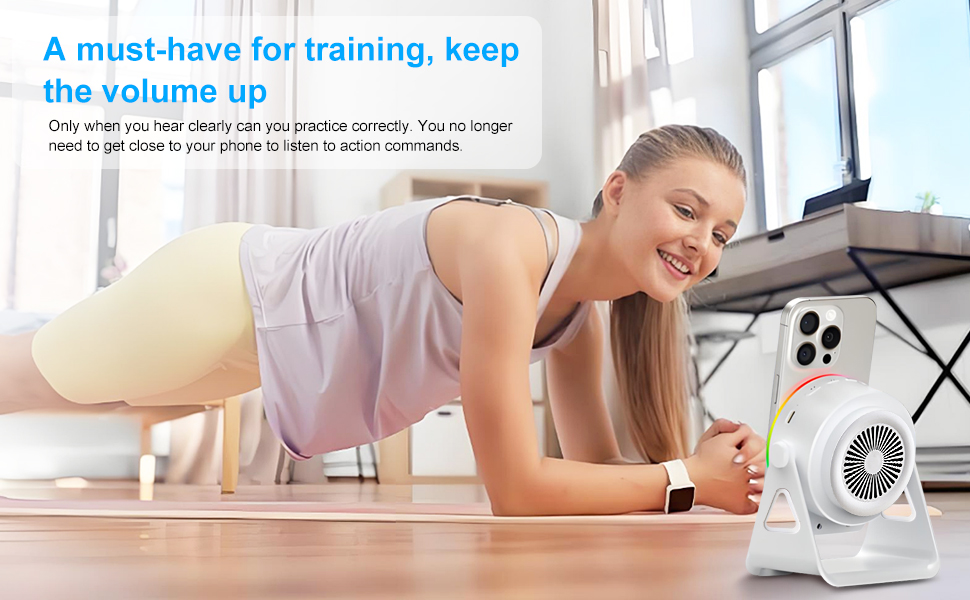 white Wireless Induction Audio Bluetooth Speaker