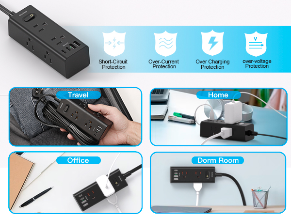 Ultra Flat Plug Power Strip