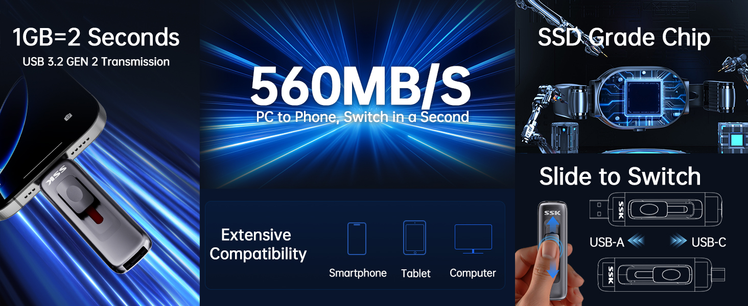 USB SSD FAST TRANSFER SPEED
