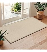 LEKEEPGO Door Mat 24"x47", Door Mat Indoor Entrance, Non Slip Rubber Backing Front Door Mat Washa...