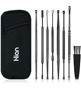 8 Pcs Ear Wax Removal Kit,Professional Double-Headed Ear Pick Earwax Removal Tools,316L Stainless...