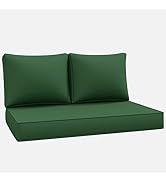Outdoor Loveseat Cushion Set 46 X 26 Inch Water Repellent &amp; Fadeness Patio Furniture Cushions,Rem...