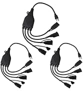 EP 3 Pack 1 to 4 Splitter Extension Cord, Max 1.5 FT End to End (3.6 FT Total), 3 Prong Plug with...