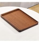 XZHXFX Bamboo Serving Tray,Food Tray for Breakfast,Coffee Table,Dinner &amp; Bar, Decorative Tray for...