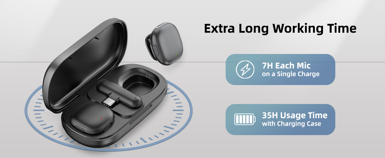 long lasting microphone for iphone