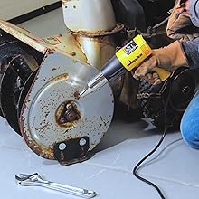 removing rusted bolts with the HT1000 heat gun