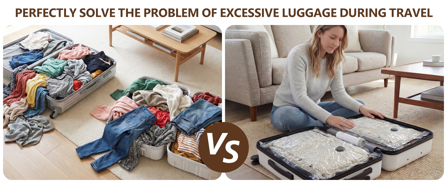 travel vacuum bags with pump