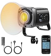 ULANZI VL-200Bi Video Light - 200W COB LED Video Light Bi Color Continuous Output Lighting with A...