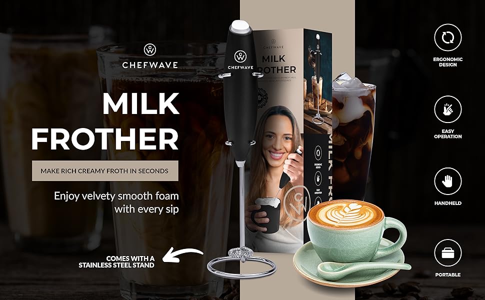 frother handheld hand frother coffee drink whisk blender stirrer mixer electric drink mixer de 