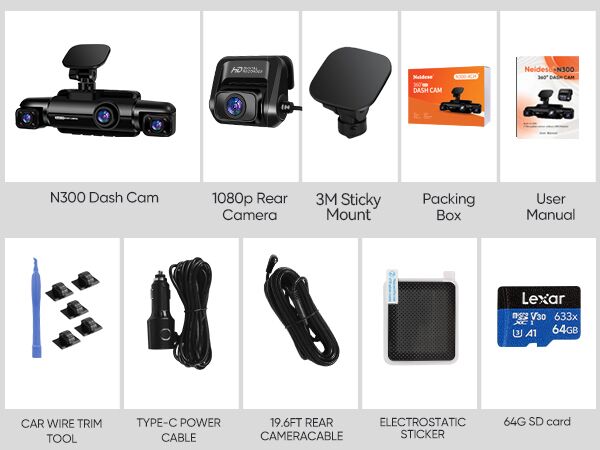 Dash cam for car