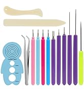 KITANIS 14 Pieces Paper Quilling Tools Slotted Kit, Assorted Sizes Rolling Curling Quilling Needl...