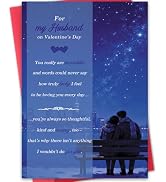 Hongshan Valentines Day Card for Husband,Poem Valentine's Day Gift for Husband from Wife