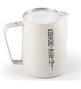 MHW-3BOMBER Milk Frothing Pitcher, 20oz/600ml Milk Frother Cup for Barista, SUS304 Stainless Stee...