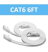 Cat6 Ethernet Cable 6FT 2Pack 