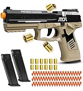 Toy Guns with Automatic Reloading Rebound, Soft Bullet Toy Gun Pistol with Ejecting Shells, Shoot...