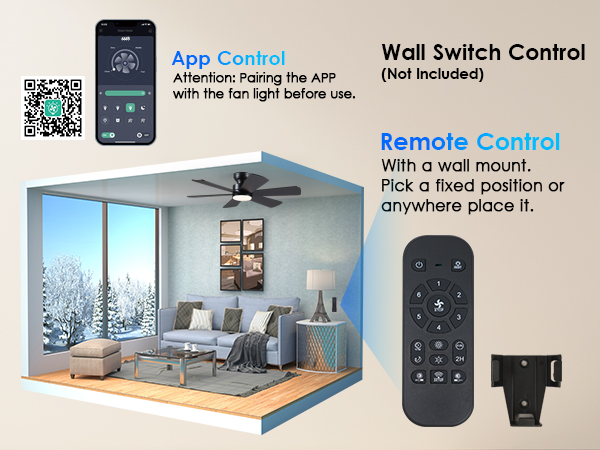 ceiling fan light with remote