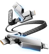 SHEZI [Upgraded 2.0] 4-in-1 USB C Cable 60W 3FT Lightning Cable Fast Charging [480Mbps Data Sync]...