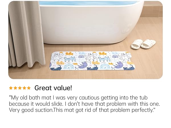 shower safety bath mat tub bath plastic extra large suction cup soft resistant