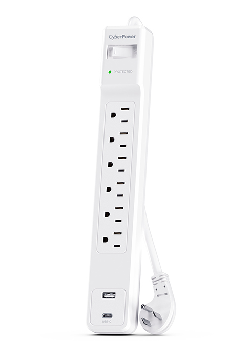 CyberPower CSP604UCW Home Office Surge Protector