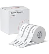 NIIMBOT Label Maker Tape for D11/D110/D101 Label Maker, 12 x 40 mm (0.47'' x 1.57''), 3Rolls for ...
