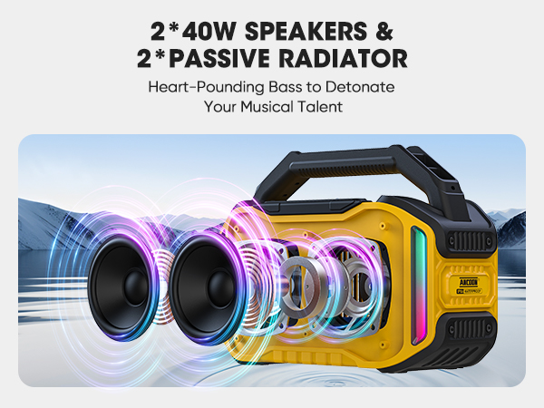 bluetooth speaker 80W(PEAK)