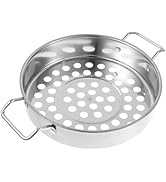 Housoutil Big Hole Colander with Handle, Stainless Steel Colander Strainer, Kitchen Colander Grea...