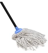 Indoor Mop for Floor Cleaning - Cotton Mops for Floor Cleaning, Regular Mop for Floors, 52-inch S...