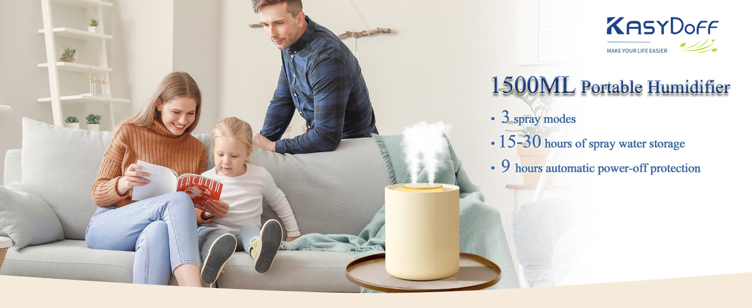 portable Humidifier Baby Bedroom Travel Small Cool Mist USB Personal Desktop Humidifier Home