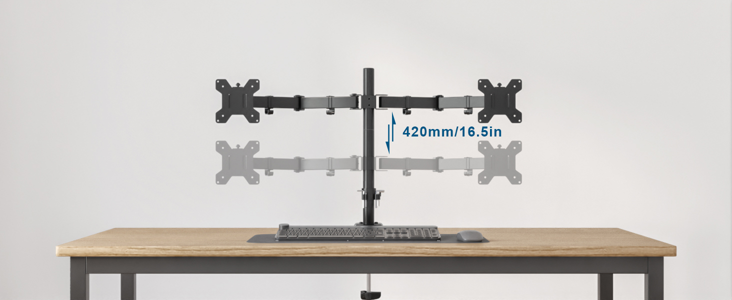 BONTEC Dual Monitor Desk Mount