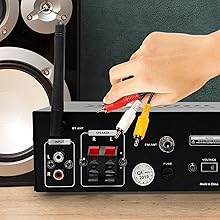 Home Audio Power Amplifier System - 2X75W Mini Dual Channel Sound Stereo Receiver Box